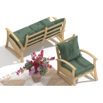 Nora Ahşap Tek Kişilik Berjer - Görsel 2