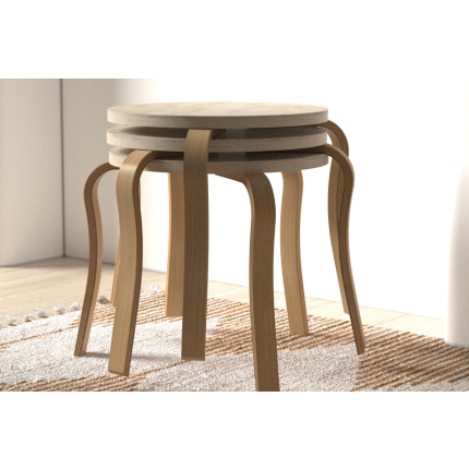 Eva 3'lü Yuvarlak Zigon Sehpa