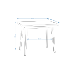 Eames Sandalye Avanos Ahşap Mdf Mutfak Masası Takımı 60*90 cm - Görsel 5