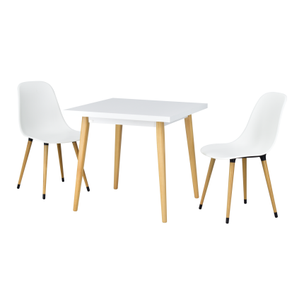 Eames Sandalye Avanos Ahşap Mdf Mutfak Masası Takımı 80*80 cm