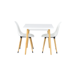 Eames Sandalye Avanos Ahşap Mdf Mutfak Masası Takımı 80*80 cm - Görsel 2