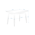 Eames Sandalye Avanos Ahşap Mdf Mutfak Masası Takımı 70*120 cm - Görsel 6