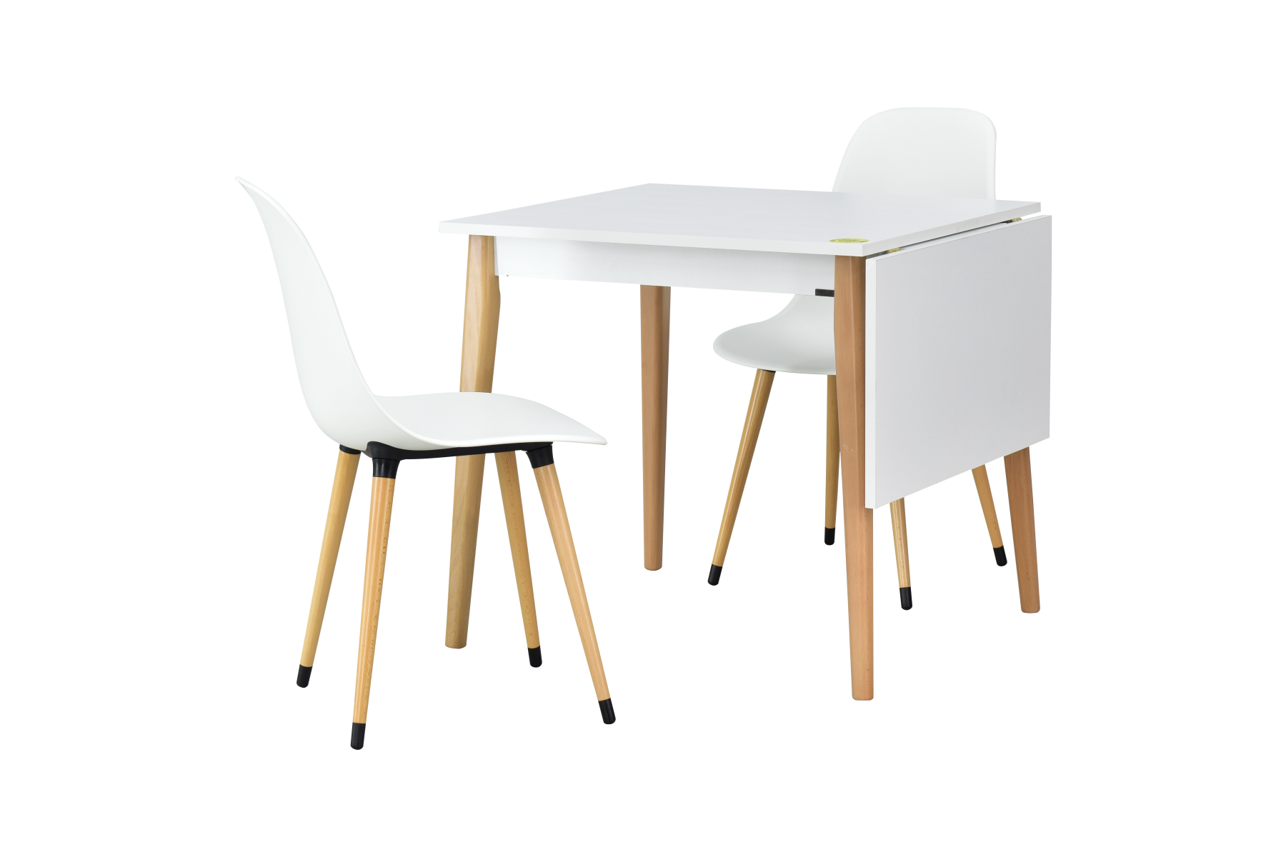 eames-avanos-k7080-beyaz-naturel-mutfak-masasi-takimi1 Eames Sandalye Avanos Ahşap Mdf Mutfak Masası Takımı 70*80 cm - Görsel 1