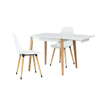 Eames Sandalye Avanos Ahşap Mdf Mutfak Masası Takımı 70*80 cm - Görsel 2