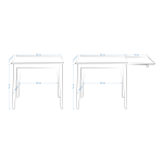 Eames Sandalye Avanos Ahşap Mdf Mutfak Masası Takımı 70*80 cm - Görsel 6