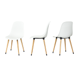 Eames Sandalye Avanos Ahşap Mdf Mutfak Masası Takımı 90*90 cm - Görsel 4