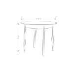 Eames Sandalye Avanos Ahşap Mdf Mutfak Masası Takımı 90*90 cm - Görsel 5