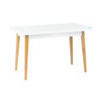 Eames Sandalye-Bank Avanos Ahşap Mdf Mutfak Masası Takımı - 70x120 Cm Beyaz/Naturel - Görsel 7