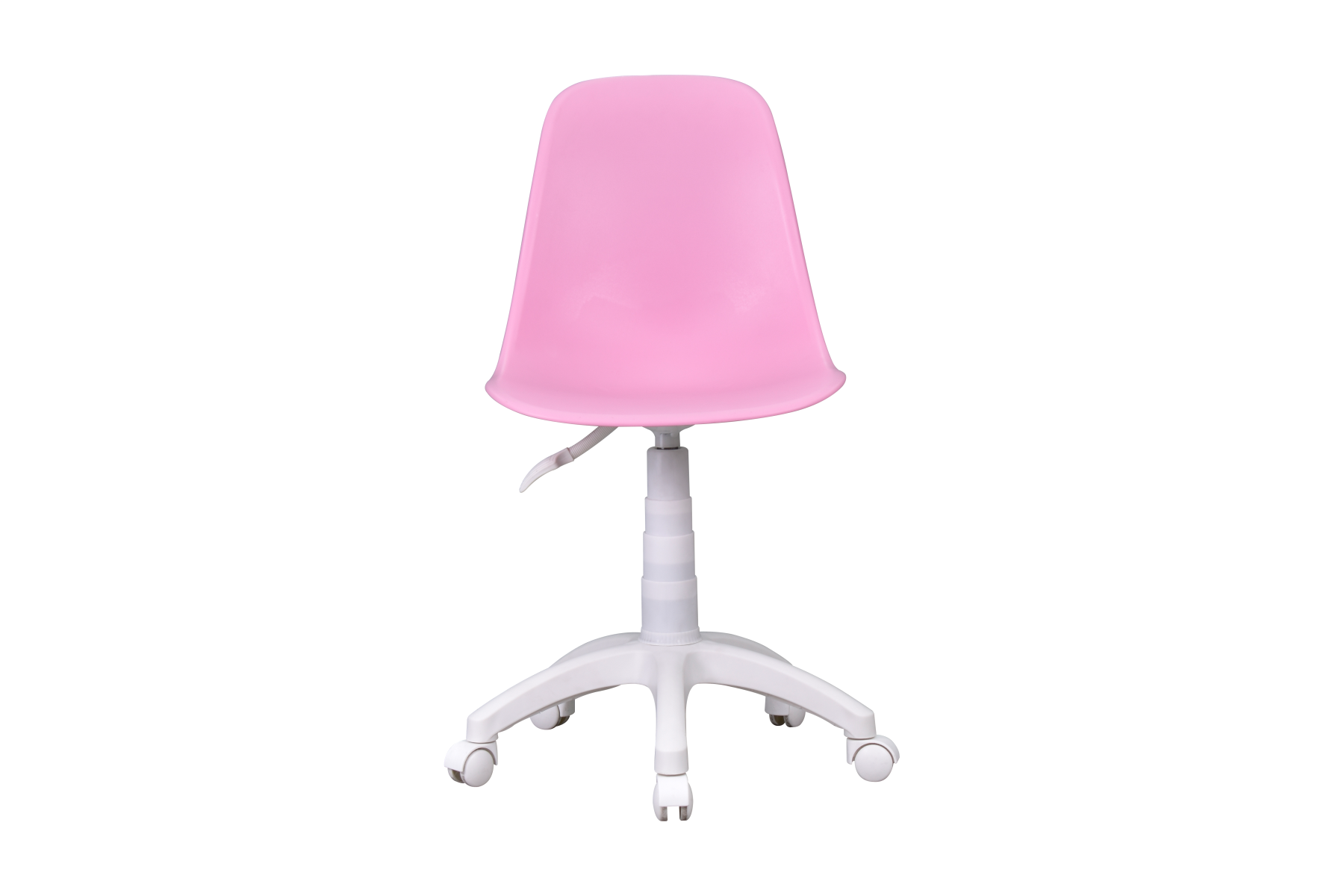 eames-ofis-ideasoft11 Vilinze Eames Çalışma Koltuğu Tekerlekli Ofis Sandalyesi Beyaz - Pembe - Görsel 1