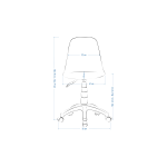 Vilinze Eames Çalışma Koltuğu Tekerlekli Ofis Sandalyesi Siyah - Siyah - Görsel 7
