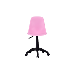 Vilinze Eames Çalışma Koltuğu Tekerlekli Ofis Sandalyesi Siyah - Pembe