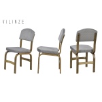 Ege 19 Sevilla Ahşap Sandalye Kestane - Gri - Görsel 2