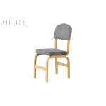 Ege 19 Sevilla Ahşap Sandalye Naturel - Gri - Görsel 2