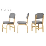 Ege 19 Sevilla Ahşap Sandalye Naturel - Gri - Görsel 3