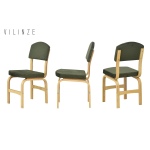 Ege 19 Sevilla Ahşap Sandalye Naturel - Haki - Görsel 2