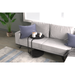 Emr Çok Amaçlı Tekerlekli Siyah Ayak C Sehpa Siyah