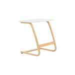 Ergo Çok Amaçlı Ahşap Yatay C Sehpa 60x40 cm Naturel - Beyaz - Görsel 2