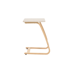 Ergo Çok Amaçlı Ahşap Yatay C Sehpa 60x40 cm Naturel - Traverten - Görsel 3