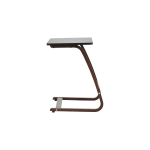 Ergo Çok Amaçlı Ahşap Yatay C Sehpa 60x40 cm Kestane - Siyah - Görsel 3