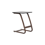 Ergo Çok Amaçlı Ahşap C Sehpa 45x45 cm Kestane - Siyah - Görsel 2