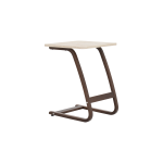 Ergo Çok Amaçlı Ahşap C Sehpa 45x45 cm Kestane - Traverten - Görsel 2