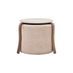 Eva-Pony Sütlü Kahve Puf Set Traverten/Kestane - Görsel 2