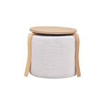 Eva-Pony Krem Puf Set Naturel - Görsel 2