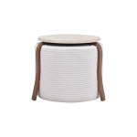 Eva-Pony Krem Puf Set Traverten/Kestane - Görsel 2