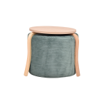 Eva-Pony Yeşil Puf Set Naturel - Görsel 2