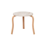 Eva-Pony Sütlü Kahve Puf Set Traverten/Naturel - Görsel 4