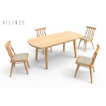 Soma Sandalye Aras Mutfak Masası Takımı - 80x140 cm - Görsel 3