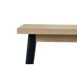 Argos Sabit Mdf Mutfak Masası - 70x120 cm Naturel/Siyah - Görsel 2