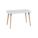 Argos Sabit Mdf Mutfak Masası - 70x120 cm Beyaz/Naturel