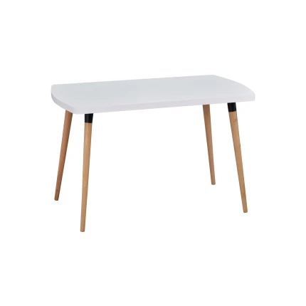 Argos Sabit Mdf Mutfak Masası - 70x120 cm Beyaz/Naturel