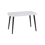 Argos Sabit Mdf Mutfak Masası - 70x120 cm Beyaz/Siyah