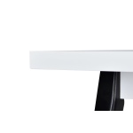 Argos Sabit Mdf Mutfak Masası - 70x120 cm Beyaz/Siyah - Görsel 2