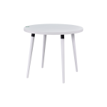 Argos Yuvarlak MDF Sabit Mutfak Masası - Q90 Cm Beyaz