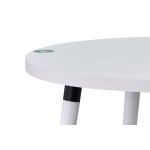 Argos Yuvarlak MDF Sabit Mutfak Masası - Q90 Cm Beyaz - Görsel 2