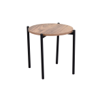 Ay Metal Çok Amaçlı Zigon Tabure Kestane - 4 Adet - Görsel 2