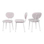 Deniz Metal Beyaz Ayak Sigma Sandalye Beyaz - Görsel 2