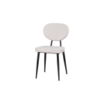 Deniz Metal Siyah Ayak Sigma Sandalye Beyaz