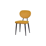 Deniz Metal Siyah Ayak Sigma Sandalye Sarı - Görsel 4