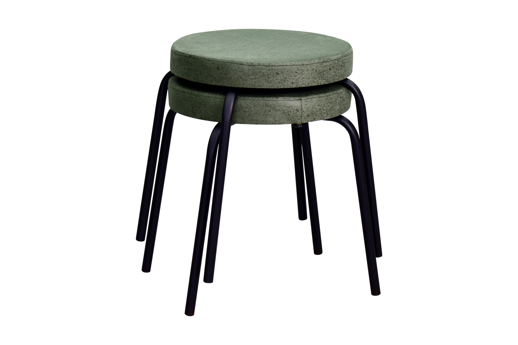 idea-soft-deniz-tabure-siyah-ayak-sigma6 Deniz Siyah Metal Ayak İstiflenebilir Mutfak-Balkon Taburesi Yeşil - 2 Adet - Görsel 1