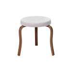 Ege Kestane Ahşap Ayak İstiflenebilir Mutfak-Balkon Taburesi 4 Adet - Krem - Görsel 2