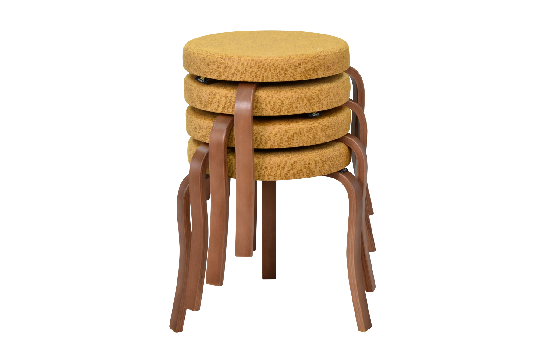 idea-soft-ege-tabure-kestane-ayak-sigma17 Ege Kestane Ahşap Ayak İstiflenebilir Mutfak-Balkon Taburesi 4 Adet - Sarı - Görsel 1