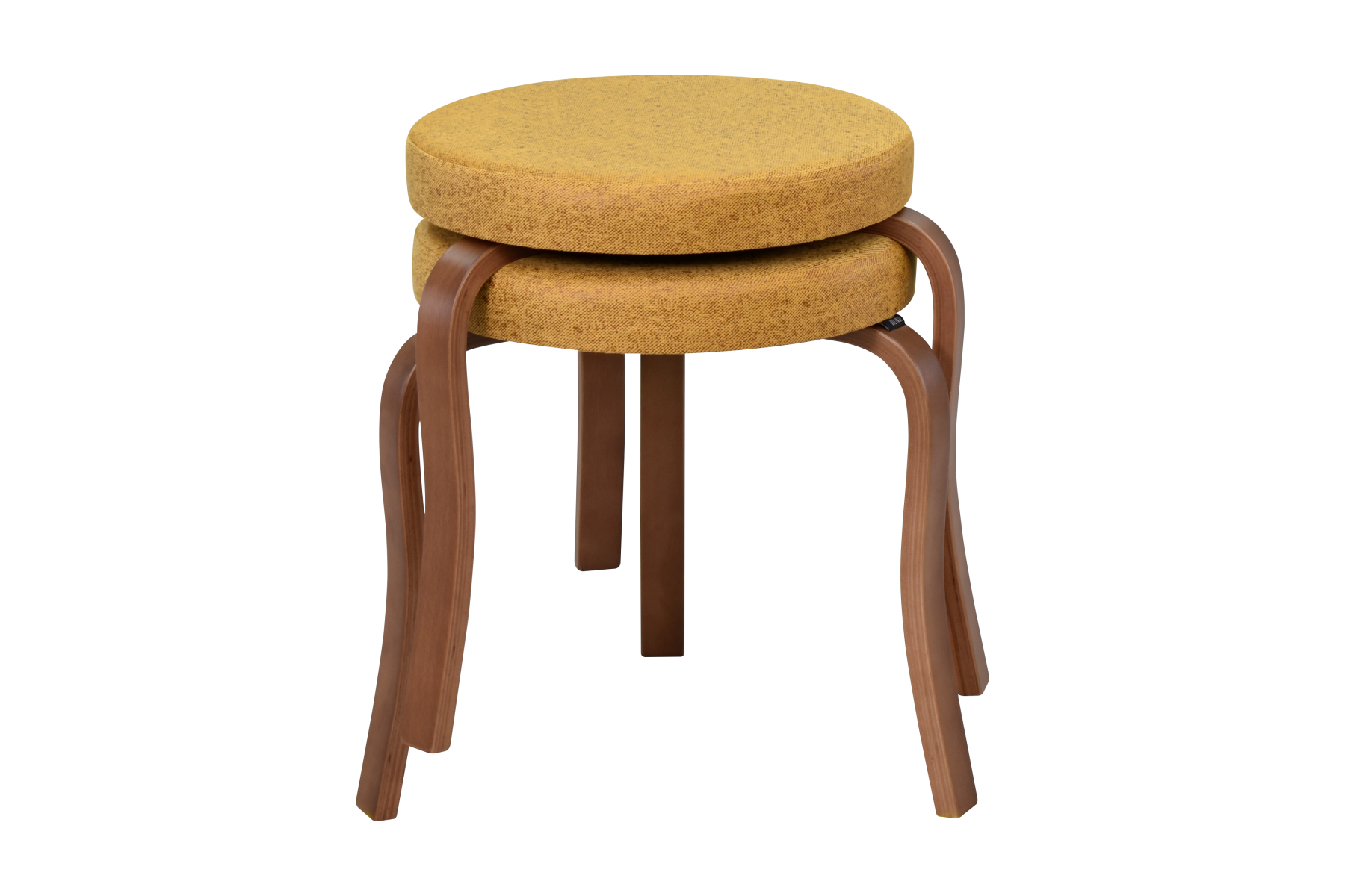 idea-soft-ege-tabure-kestane-ayak-sigma18 Ege Kestane Ahşap Ayak İstiflenebilir Mutfak-Balkon Taburesi 2 Adet - Sarı - Görsel 1