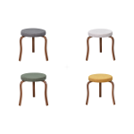 Ege Kestane Ahşap Ayak İstiflenebilir Mutfak-Balkon Taburesi 4 Adet - Karışık 1 - Görsel 2