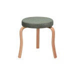 Ege Naturel Ahşap Ayak İstiflenebilir Mutfak-Balkon Taburesi 2 Adet - Yeşil - Görsel 2