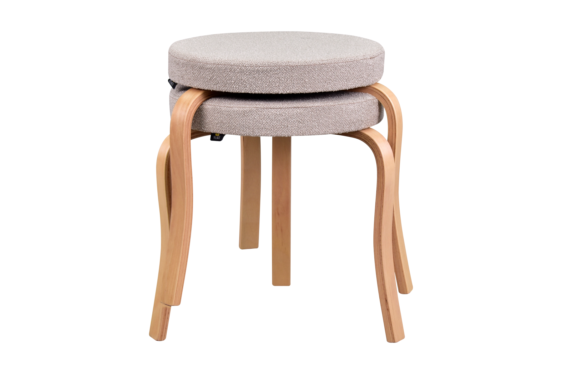 idea-soft-ege-tabure-naturel-ayak-teddy13 Ege Teddy Naturel Ahşap Ayak İstiflenebilir Mutfak-Balkon Taburesi Bej - 2 Adet - Görsel 1