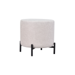 Pony Çok Amaçlı Dekoratif Puf Krem